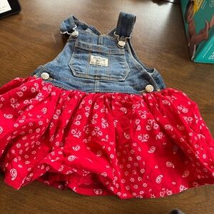 OshKosh B'gosh Denim and Red Floral Dress